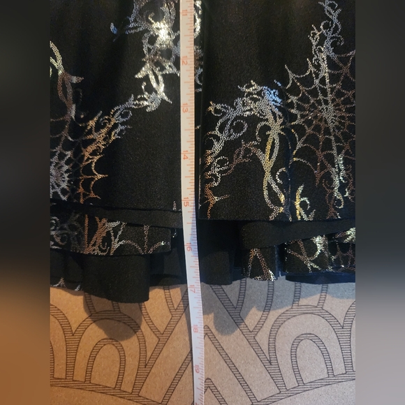 Wicked Web Silver Cheerleader Skirt M *Rare/Discontinued* Blackmilk NWT - Picture 10 of 11